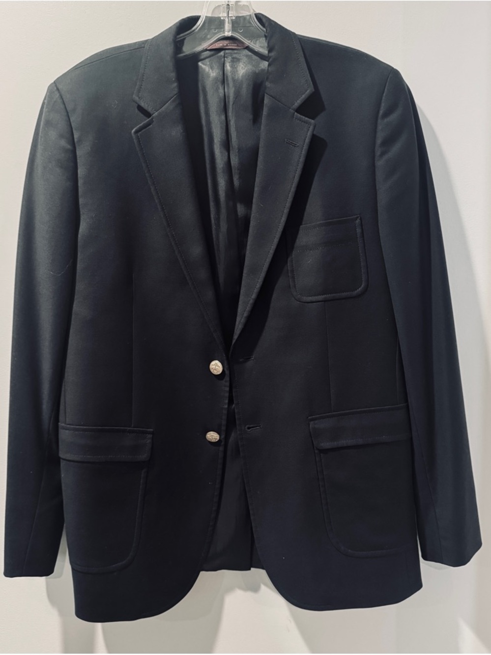 Brooks Brothers Black Two-Button Sport Coat